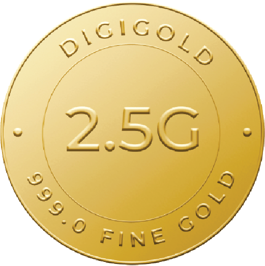 DG 2.5 Gram Gold Coin 24k (99.9%)